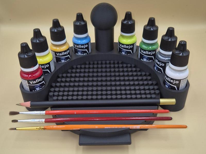 8 piece Vallejo, AP, GSW paint rack 25 mm bottle