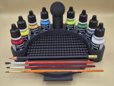 8 piece Vallejo, AP, GSW paint rack 25 mm bottle