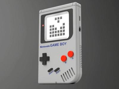 Game boy with changeable light up gaming cards.