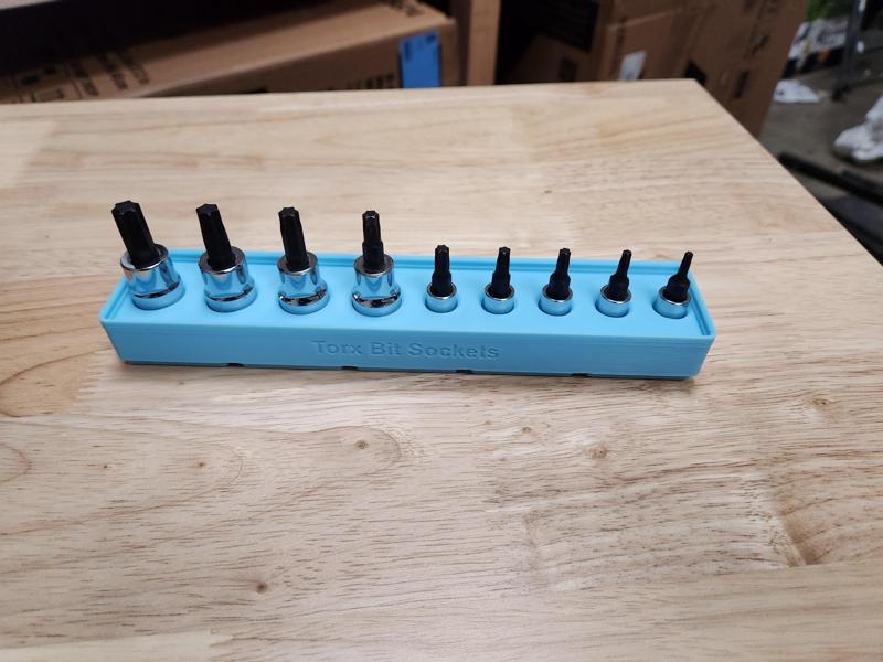 Gridfinity Pittsburgh pittsburgh 1/4 in. and 3/8 in. Drive Star/torx Bit Socket Set holder