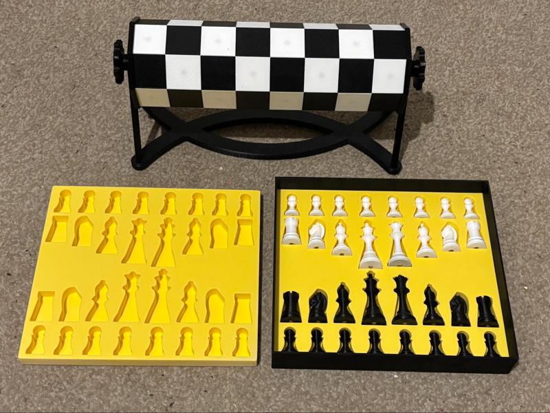 Circular Chess Set box.