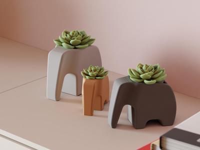 Elephant Plant pot. Great Succulent Planter