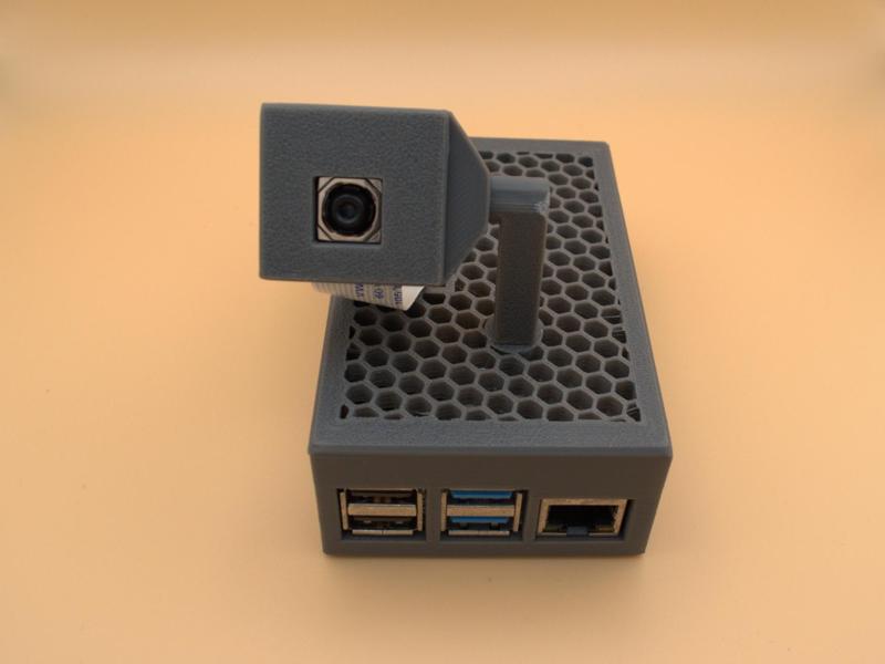 Raspberry Pi 4 Case with Camera Attachment