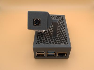 Raspberry Pi 4 Case with Camera Attachment