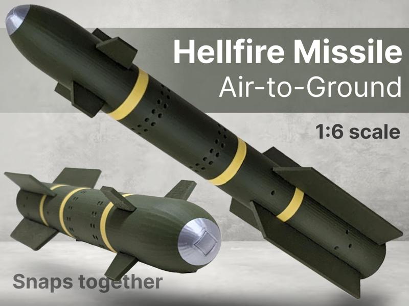 AGM-114 Hellfire Missile (1:6) (snaps together)