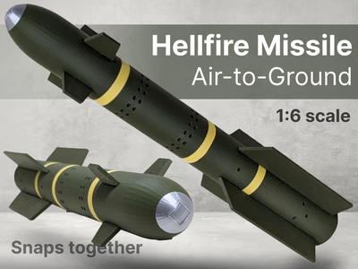 AGM-114 Hellfire Missile (1:6) (snaps together)