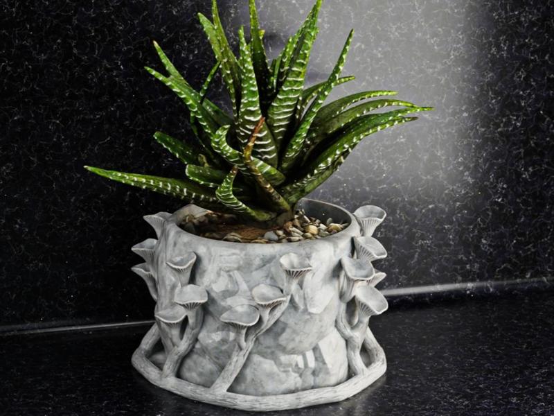 Mushroom flower pot 3