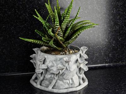 Mushroom flower pot 3