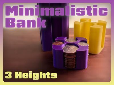 Minimalistic Coin Bank (USD)