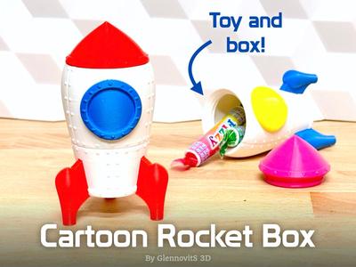 Cartoon Rocket Box (toy and box/giftbox)