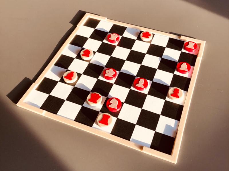 Magnetic Fridge Chessboard - Ultralight and easy