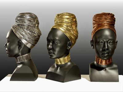 Ethnic female head