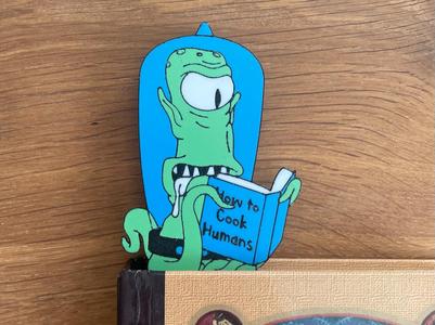 Simpsons Bookmark /4 color/ Treehouse or Horror /