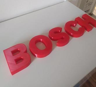 Bosch Schriftzug / Lettering 3D