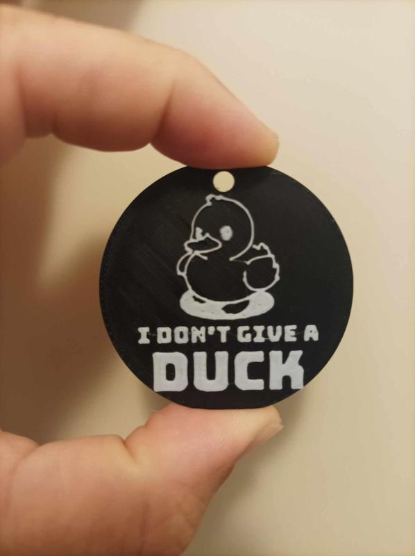 I dont give a duck medallion