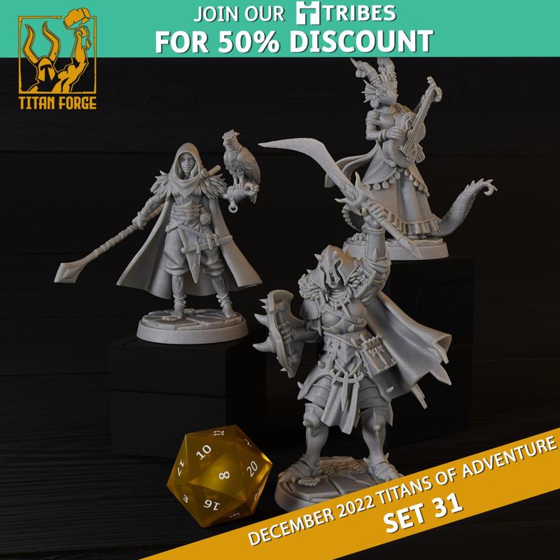 RPG - DnD Hero Characters - Titans of Adventure Set 31
