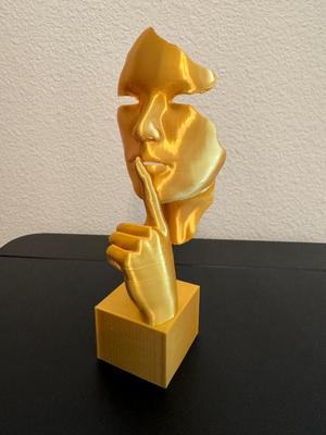Whispering Silence Bust Sculpture