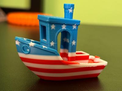 American Flag Benchy - 4th of July Patriotic Boat