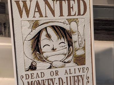 One Piece - Monkey D Luffy Wanted Poster