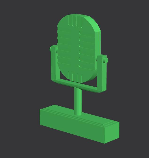 Vintage Microphone Trophy