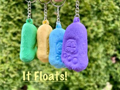 4 Leaf Clover Floating Key Fob