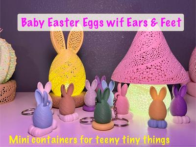 Baby Easter Bunny Egg Containers