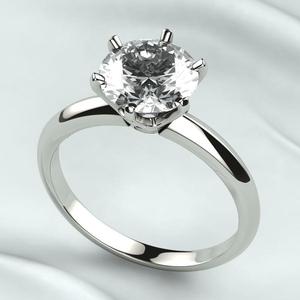 8mm Gemstone Tiffanys Style Gold Ring