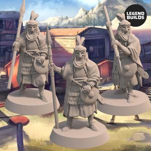 Temple Guards of Adan-Maduk Bundle (3 miniatures) - 3D printable miniature - STL file