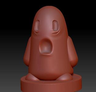 Sad Crying Ghost W Arms Base