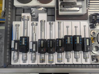 Gridfinity Mitutoyo 468 Digital Bore Micrometers   