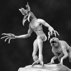 The Demogorgon 3D Printing Figurines in Diorama | Assembly