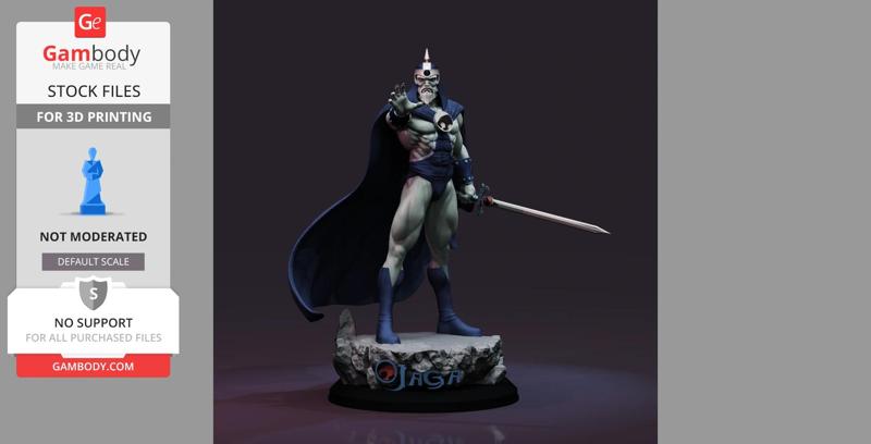 Jaga Thundercats STL files 3D printing collectibles fanarts by CG Pyro