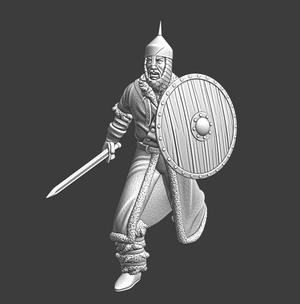 Medieval Baltic Warrior - running