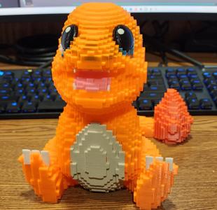 Pixel art Pokemon Charmander