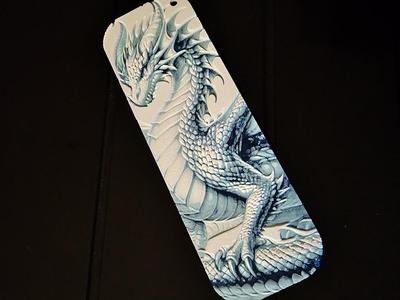Dragon Bookmark 4 - Hueforge - 4 colors