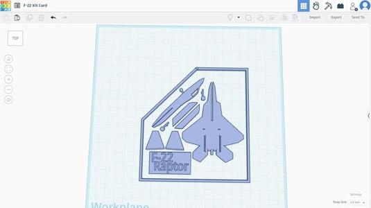 F-22 Raptor Kit Card   