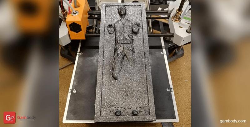 Han Solo in Carbonite 3D Printing Miniature | Assembly