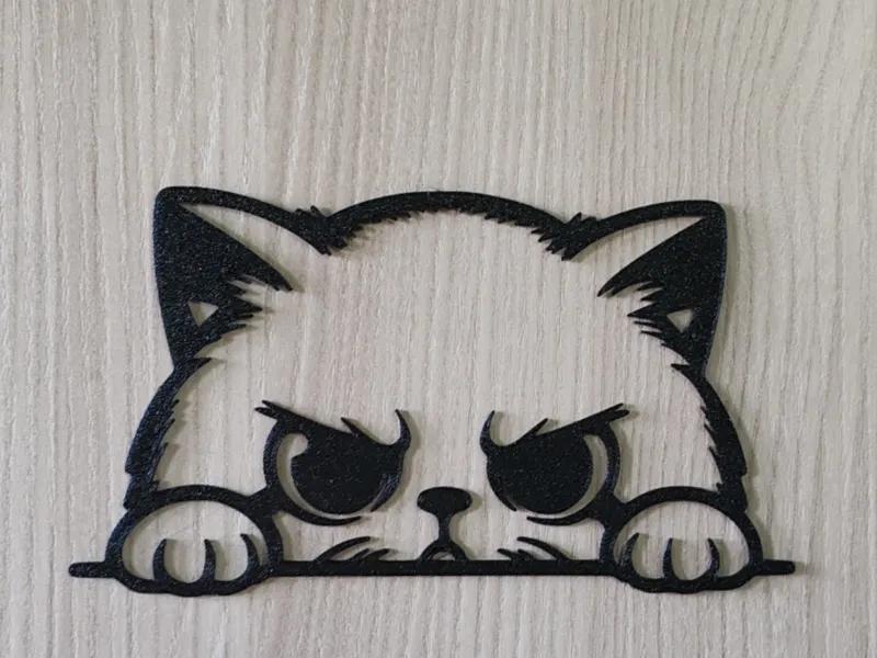 Grumpy cat (kitten) 2d wallart
