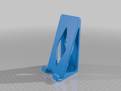 Phone holder for Euro Pegboard with 45 mm keyhole spacing
