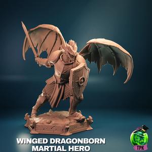 Winged Dragonborn Martial Hero