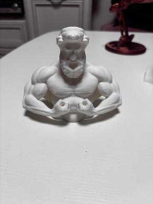 Muscular greek god bust