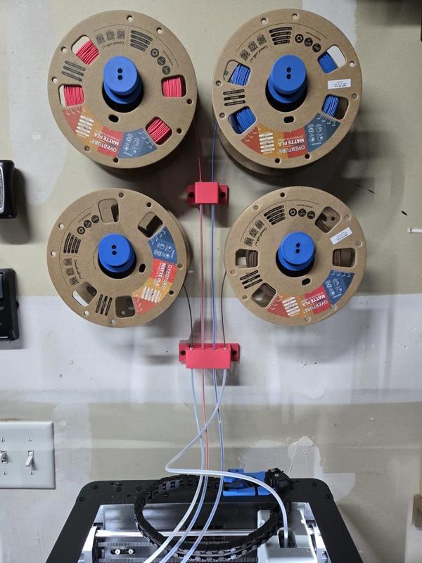 Wall Mount Filament Spool System