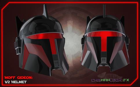 Moff Gideon Helmet Mandalorian 3D Print Cosplay Armor