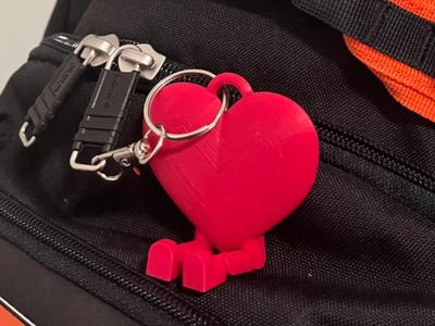 Flexi Heart Keychain 