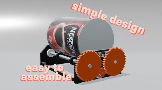 Simple and easy-to-assemble tumbler 