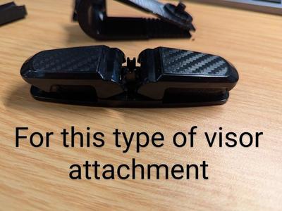 Sunglasses visor clip portion replacement 
