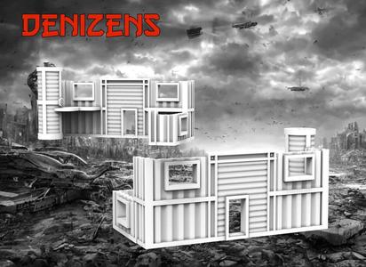 Denizens 8mm Pocket Wargame Large Building No6 - Wargames
