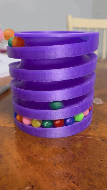 Inside out marble drop planter