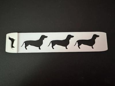 Simple Dachshund Bookmark   