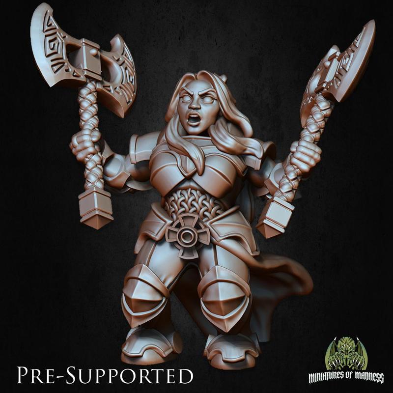 Ignes The Assoult -[PRE-SUPPORTED] Female Dwarf Fighter